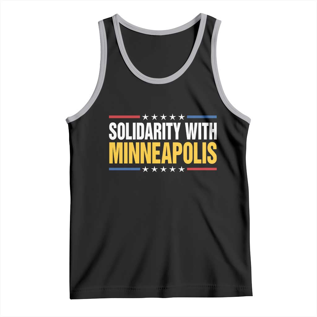Solidarity With Minneapolis Tank Top Minnesota Community Support Gift TS12 Black Athletic Heather Print Your Wear
