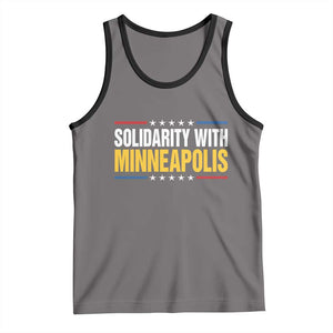 Solidarity With Minneapolis Tank Top Minnesota Community Support Gift TS12 Deep Heather Black Print Your Wear