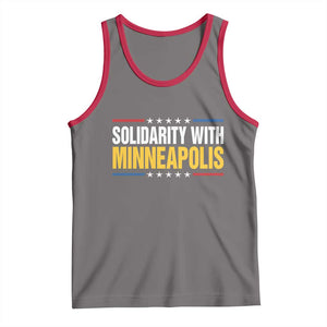 Solidarity With Minneapolis Tank Top Minnesota Community Support Gift TS12 Deep Heather Red Print Your Wear