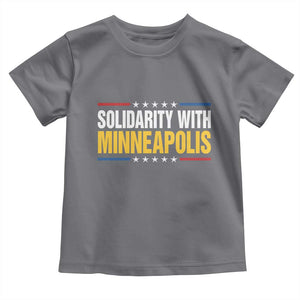 Solidarity With Minneapolis Toddler T Shirt Minnesota Community Support Gift TS12 Charcoal Print Your Wear