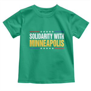 Solidarity With Minneapolis Toddler T Shirt Minnesota Community Support Gift TS12 Irish Green Print Your Wear