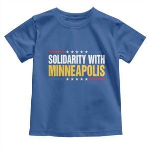 Solidarity With Minneapolis Toddler T Shirt Minnesota Community Support Gift TS12 Royal Blue Print Your Wear