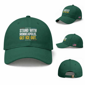 Stand With Minneapolis Baseball Cap Minnesota Community Support Gift TS12 Baseball Cap Universal Fit Irish Green Print Your Wear