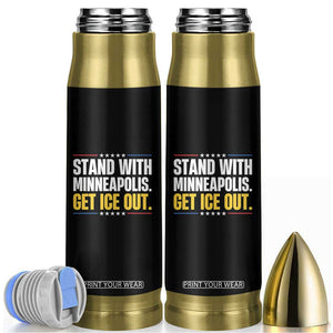 Stand With Minneapolis Bullet Tumbler Minnesota Community Support Gift TS12 Black Print Your Wear