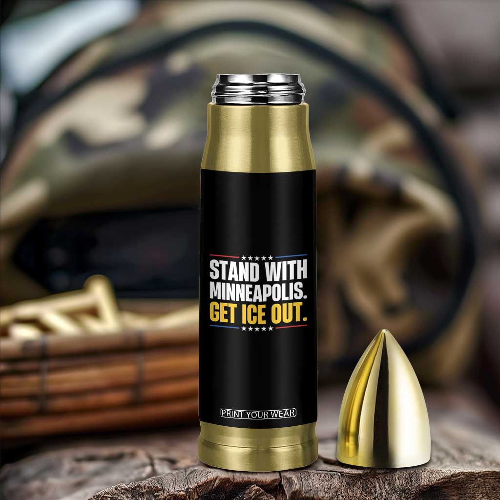 Stand With Minneapolis Bullet Tumbler Minnesota Community Support Gift TS12 Print Your Wear