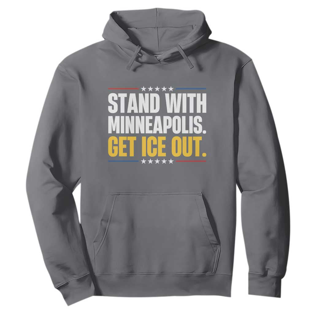 Stand With Minneapolis Hoodie Minnesota Community Support Gift TS12 Charcoal Print Your Wear