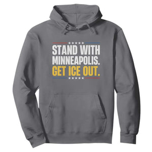 Stand With Minneapolis Hoodie Minnesota Community Support Gift TS12 Charcoal Print Your Wear