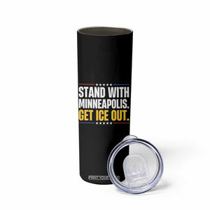 Stand With Minneapolis Skinny Tumbler Minnesota Community Support Gift TS12 Print Your Wear
