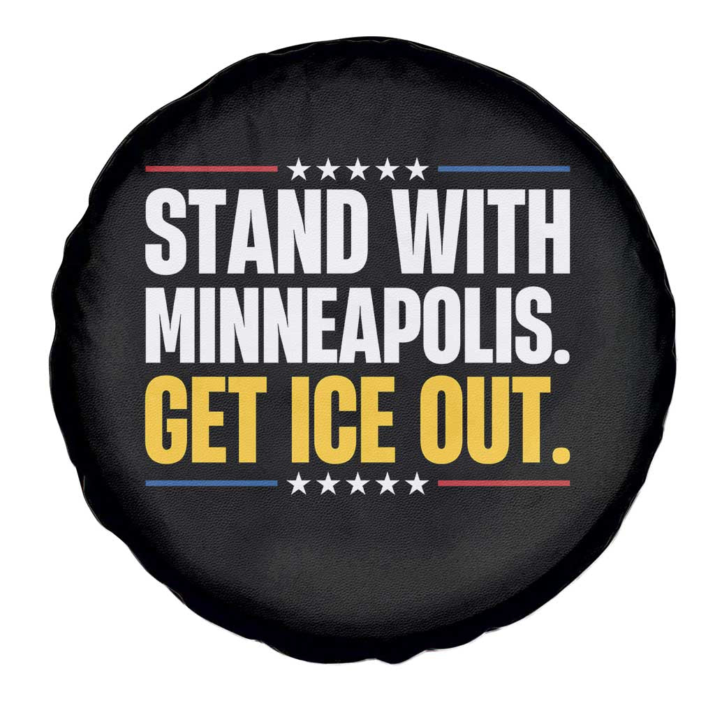 Stand With Minneapolis Spare Tire Cover Minnesota Community Support Gift TS12 Print Your Wear
