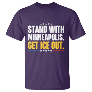 Stand With Minneapolis T Shirt Minnesota Community Support Gift TS12 Purple Print Your Wear