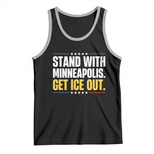 Stand With Minneapolis Tank Top Minnesota Community Support Gift TS12 Black Athletic Heather Print Your Wear