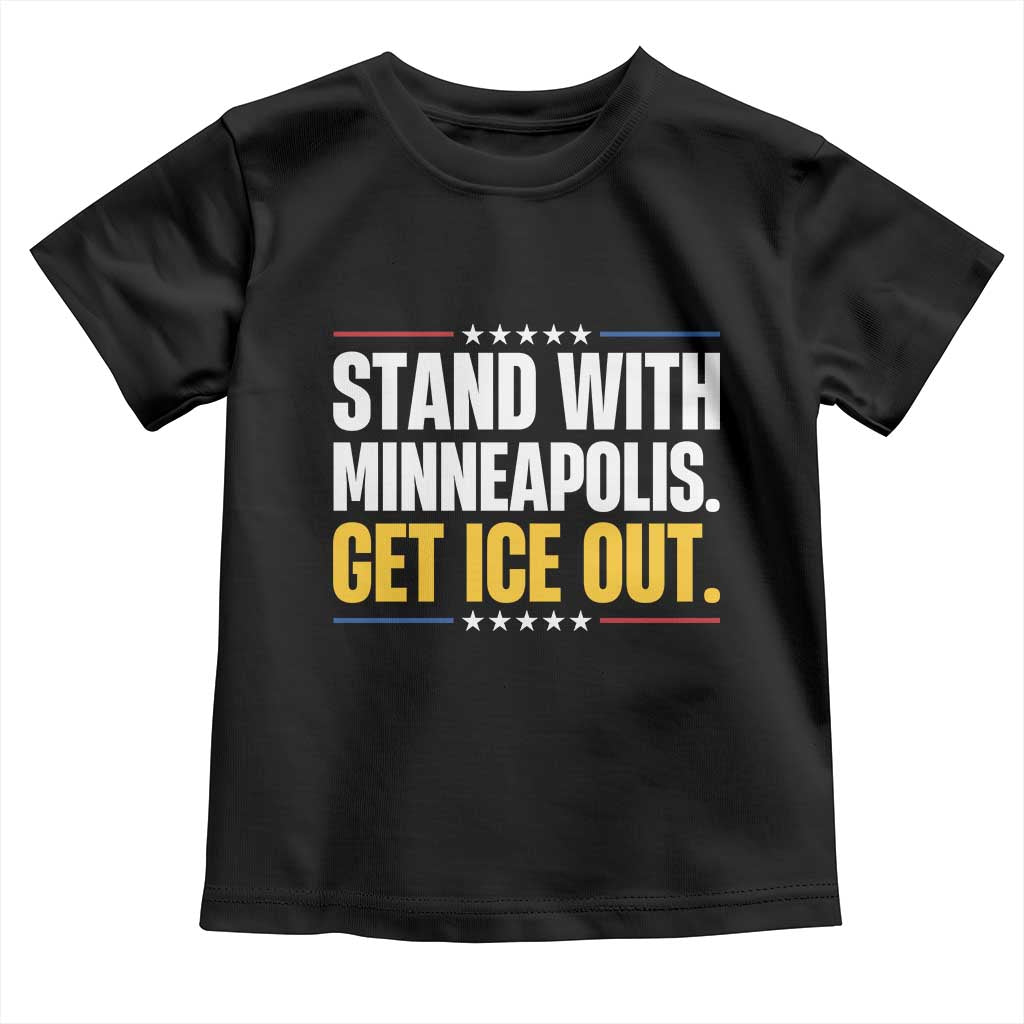Stand With Minneapolis Toddler T Shirt Minnesota Community Support Gift TS12 Black Print Your Wear