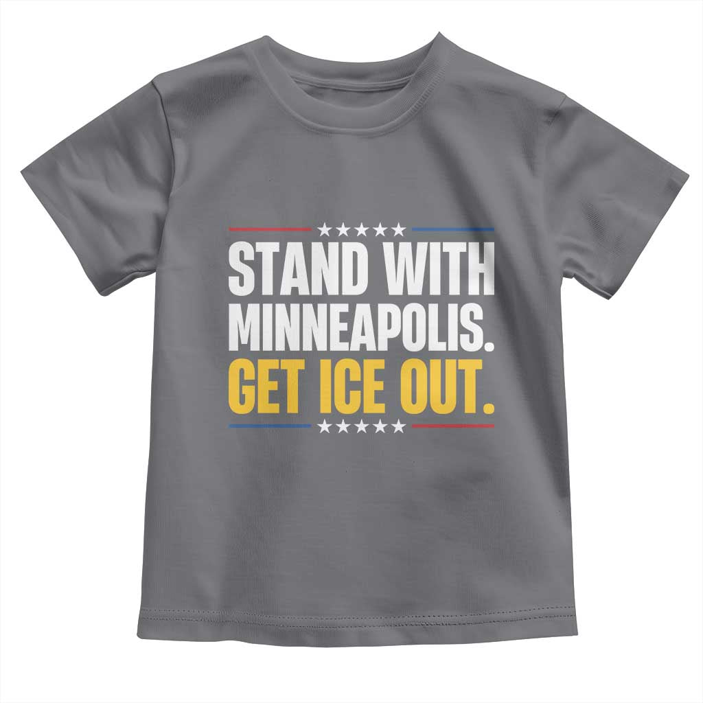 Stand With Minneapolis Toddler T Shirt Minnesota Community Support Gift TS12 Charcoal Print Your Wear