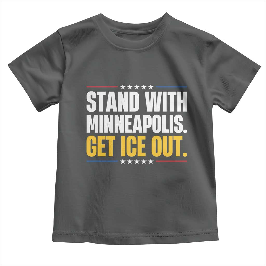Stand With Minneapolis Toddler T Shirt Minnesota Community Support Gift TS12 Dark Heather Print Your Wear