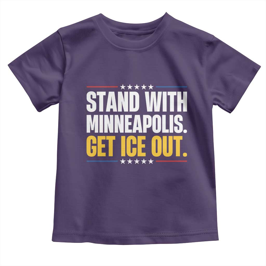 Stand With Minneapolis Toddler T Shirt Minnesota Community Support Gift TS12 Purple Print Your Wear