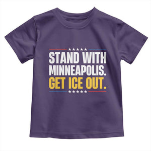 Stand With Minneapolis Toddler T Shirt Minnesota Community Support Gift TS12 Purple Print Your Wear