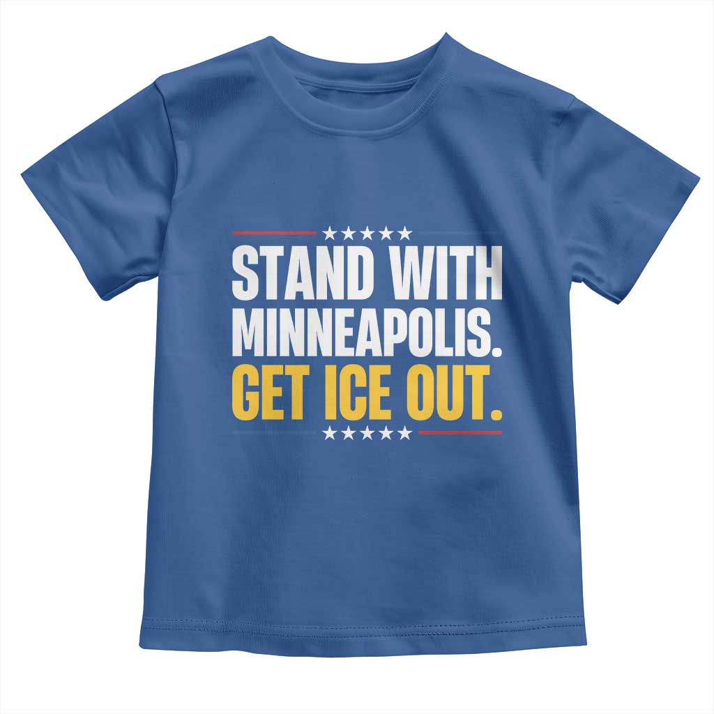Stand With Minneapolis Toddler T Shirt Minnesota Community Support Gift TS12 Royal Blue Print Your Wear