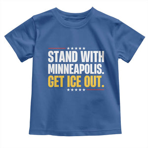 Stand With Minneapolis Toddler T Shirt Minnesota Community Support Gift TS12 Royal Blue Print Your Wear