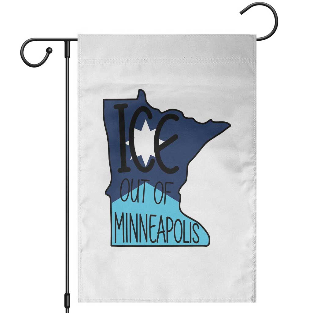 Ice Out Of Minneapolis Garden Flag Minnesota Community Support Gift TS12 White Print Your Wear