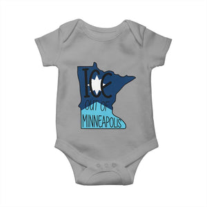 Ice Out Of Minneapolis Baby Onesie Minnesota Community Support Gift TS12 Sport Gray Print Your Wear