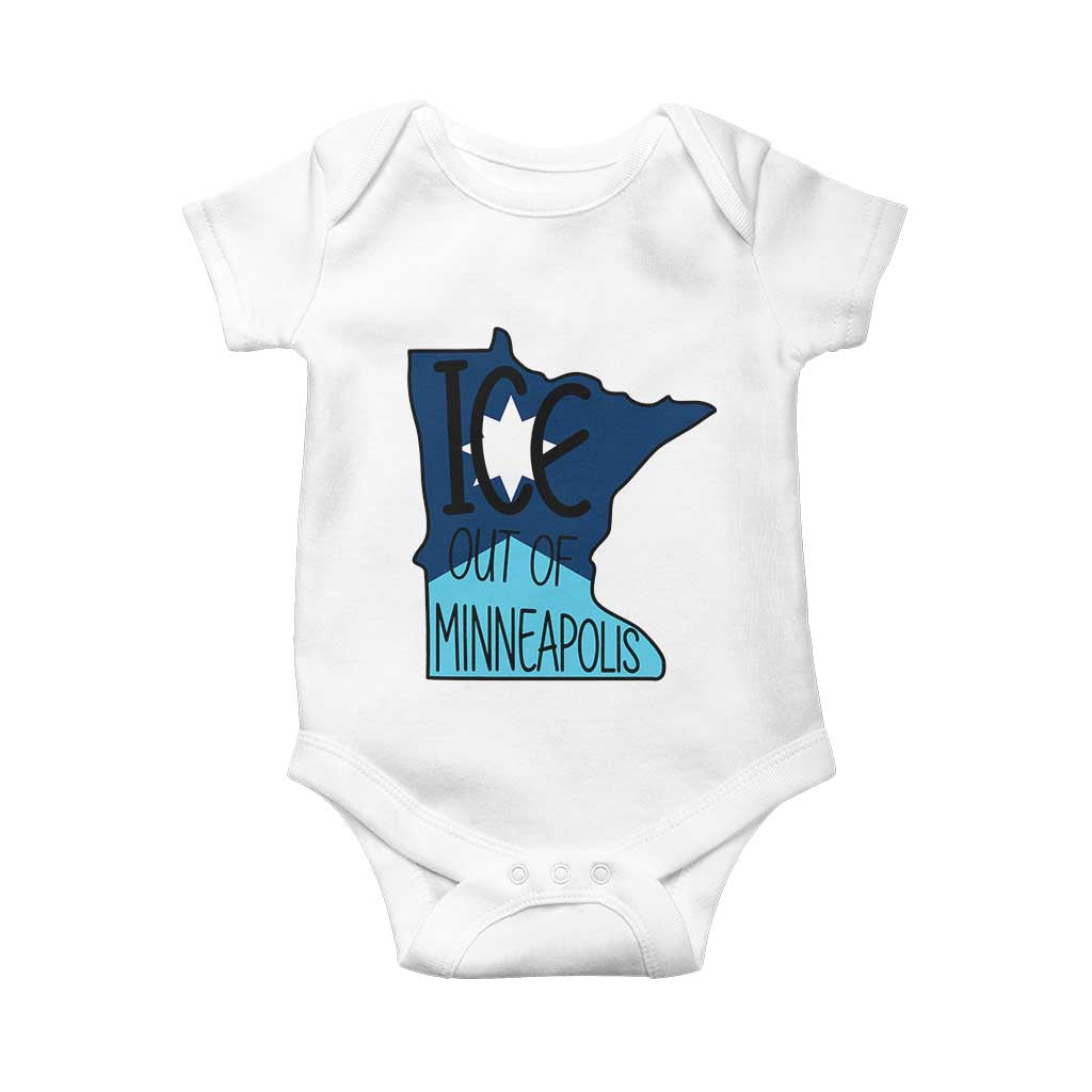 Ice Out Of Minneapolis Baby Onesie Minnesota Community Support Gift TS12 White Print Your Wear