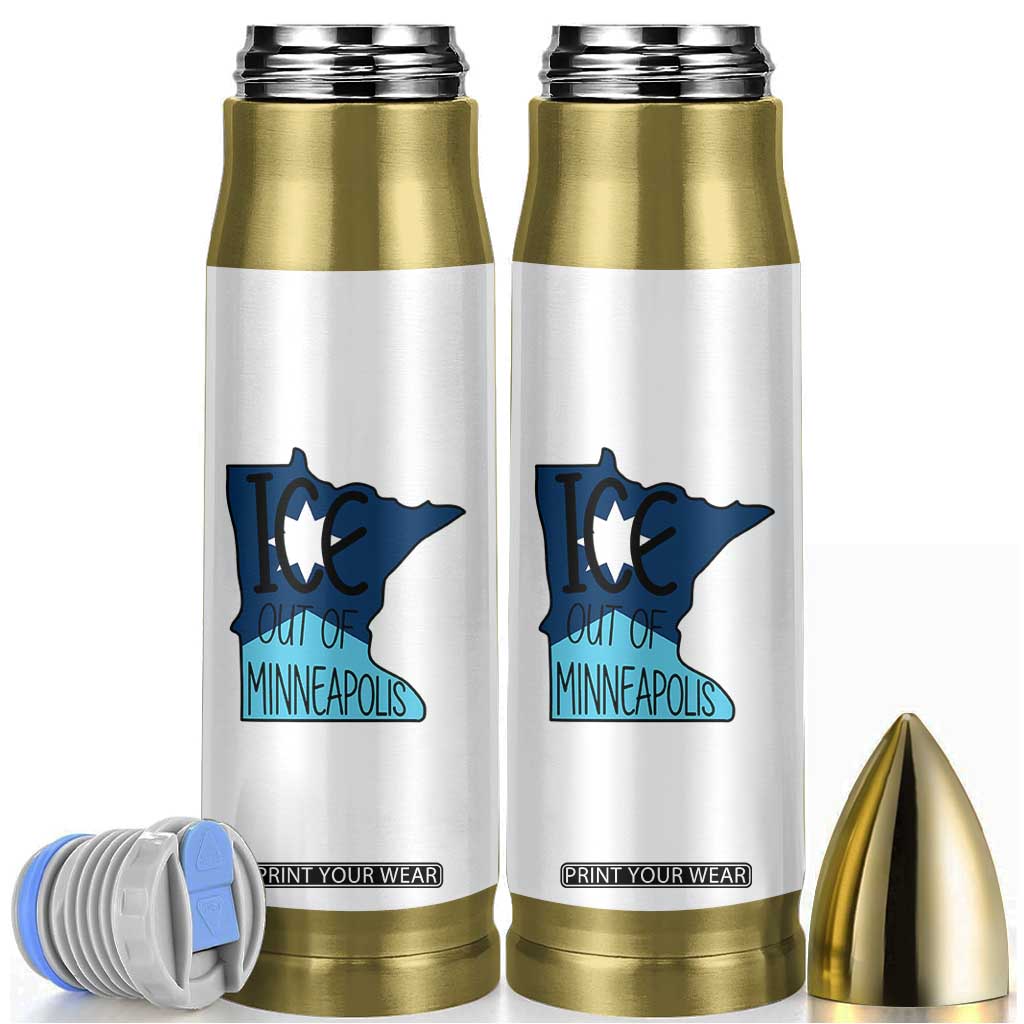 Ice Out Of Minneapolis Bullet Tumbler Minnesota Community Support Gift TS12 White Print Your Wear