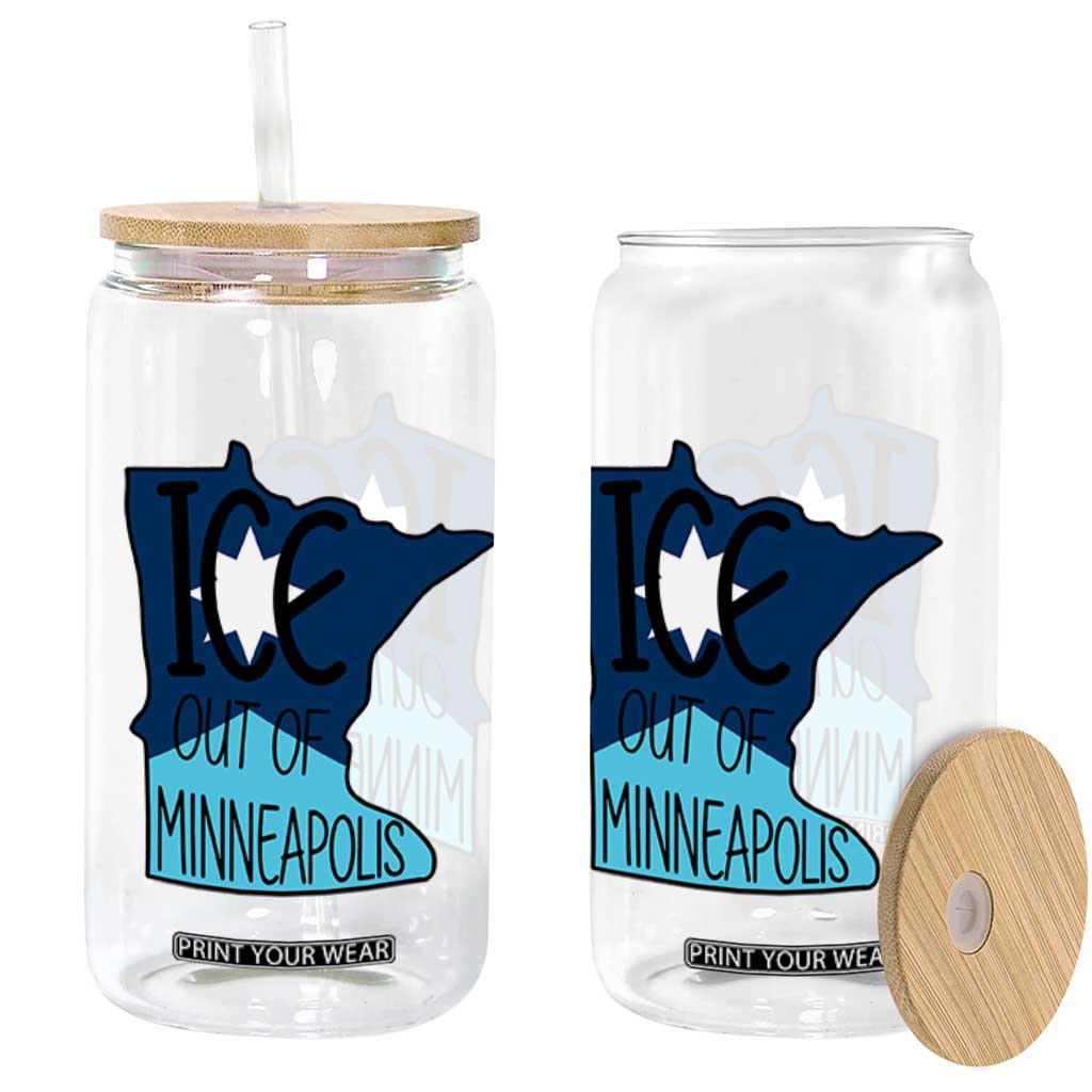 Ice Out Of Minneapolis Glass Can Minnesota Community Support Gift TS12 Print Your Wear