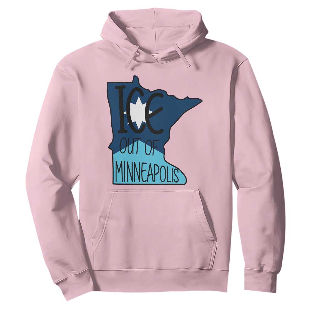 Ice Out Of Minneapolis Hoodie Minnesota Community Support Gift TS12 Light Pink Print Your Wear