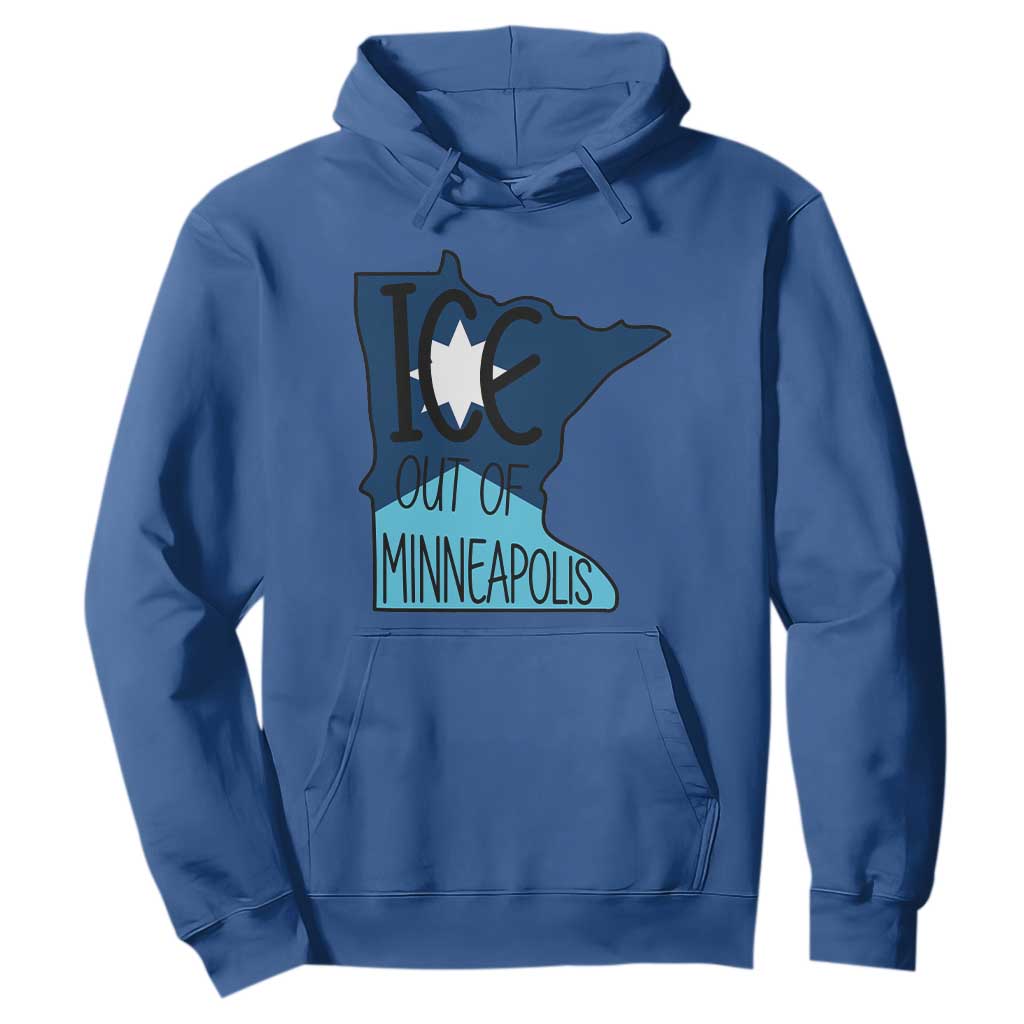 Ice Out Of Minneapolis Hoodie Minnesota Community Support Gift TS12 Royal Blue Print Your Wear