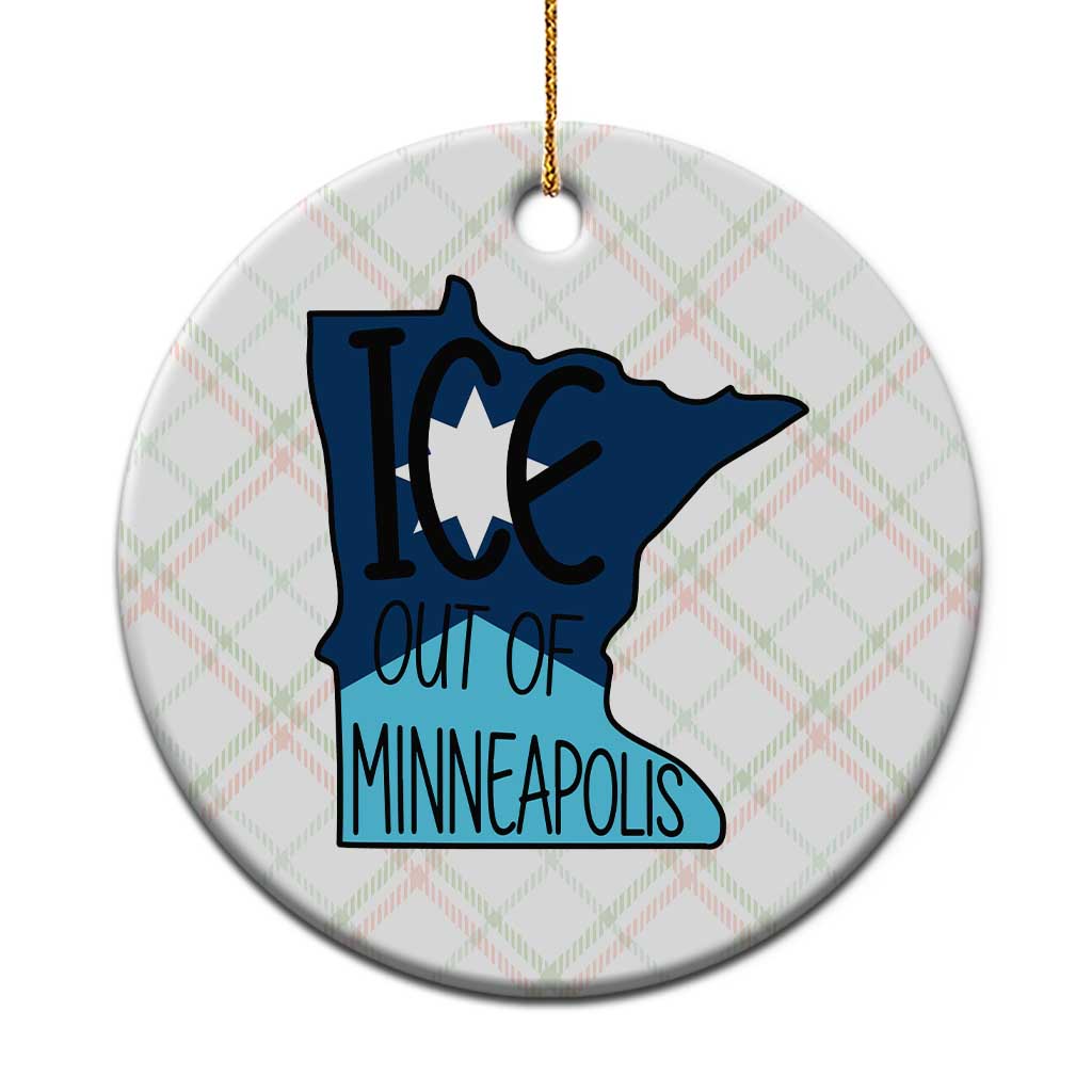 Ice Out Of Minneapolis Ceramic Ornament Minnesota Community Support Gift TS12 1pc Christmas Plaid Print Your Wear