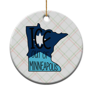Ice Out Of Minneapolis Ceramic Ornament Minnesota Community Support Gift TS12 1pc Christmas Plaid Print Your Wear