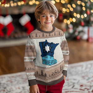 Ice Out Of Minneapolis Ugly Christmas Sweater Minnesota Community Support Gift TS12 Mocha Mousse Print Your Wear