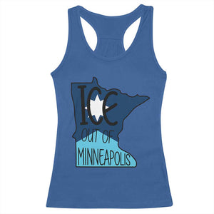 Ice Out Of Minneapolis Racerback Tank Top Minnesota Community Support Gift TS12 Royal Blue Print Your Wear