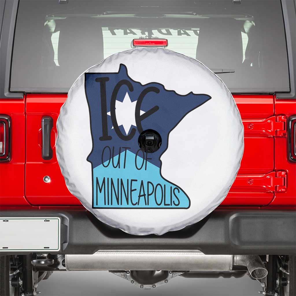Ice Out Of Minneapolis Spare Tire Cover Minnesota Community Support Gift TS12 White Print Your Wear