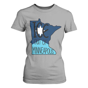 Ice Out Of Minneapolis T Shirt For Women Minnesota Community Support Gift TS12 Sport Gray Print Your Wear