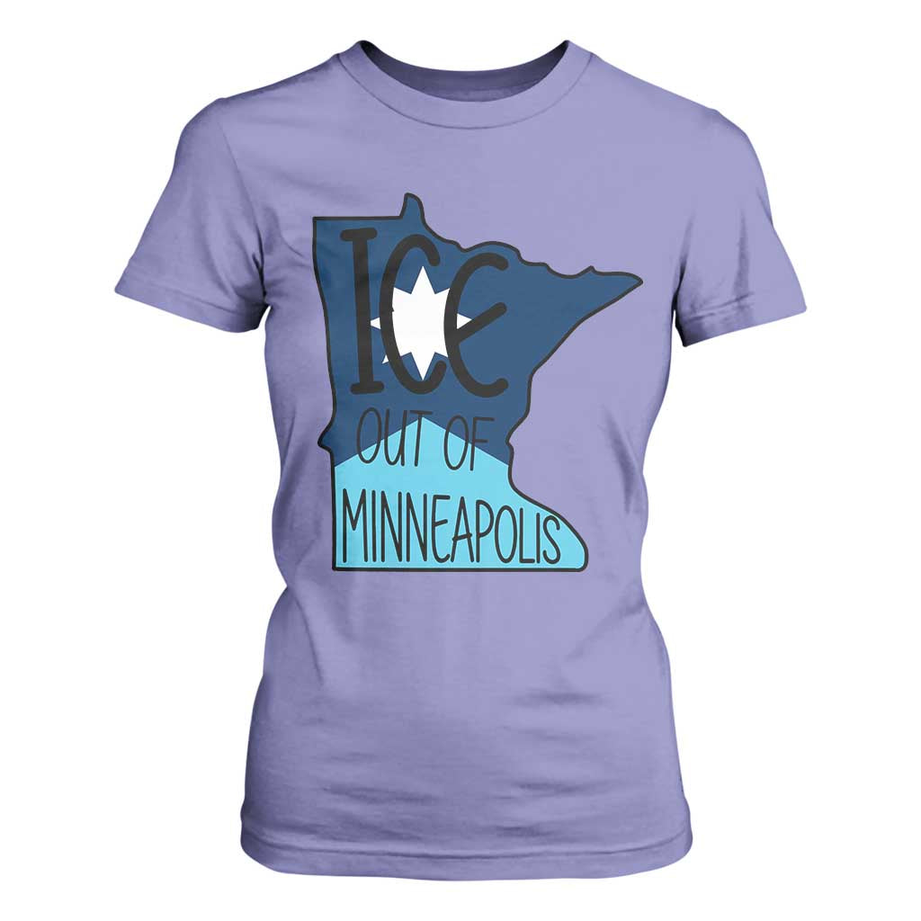 Ice Out Of Minneapolis T Shirt For Women Minnesota Community Support Gift TS12 Violet Print Your Wear