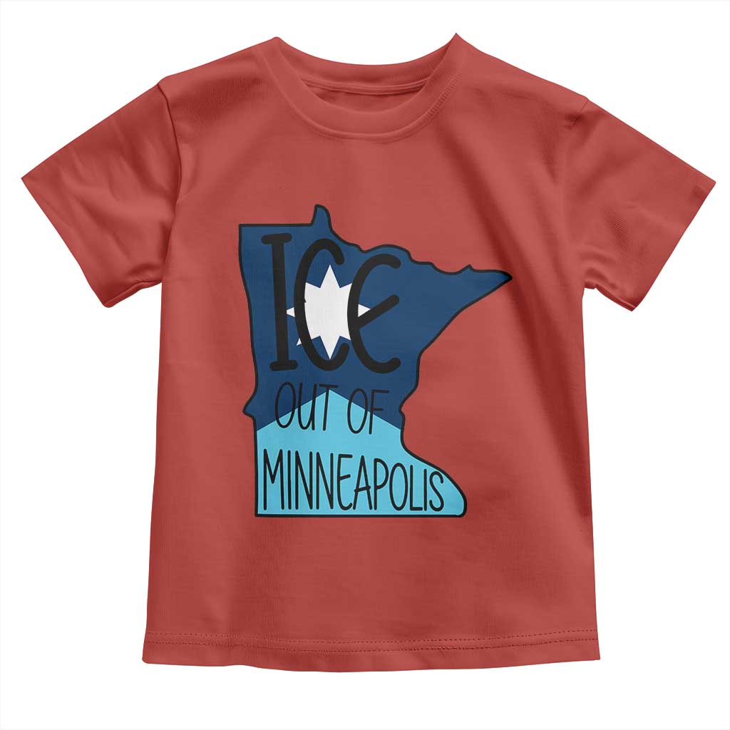Ice Out Of Minneapolis Toddler T Shirt Minnesota Community Support Gift TS12 Red Print Your Wear