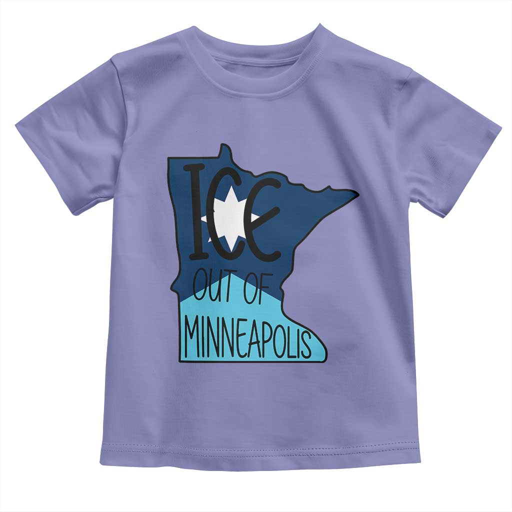 Ice Out Of Minneapolis Toddler T Shirt Minnesota Community Support Gift TS12 Violet Print Your Wear