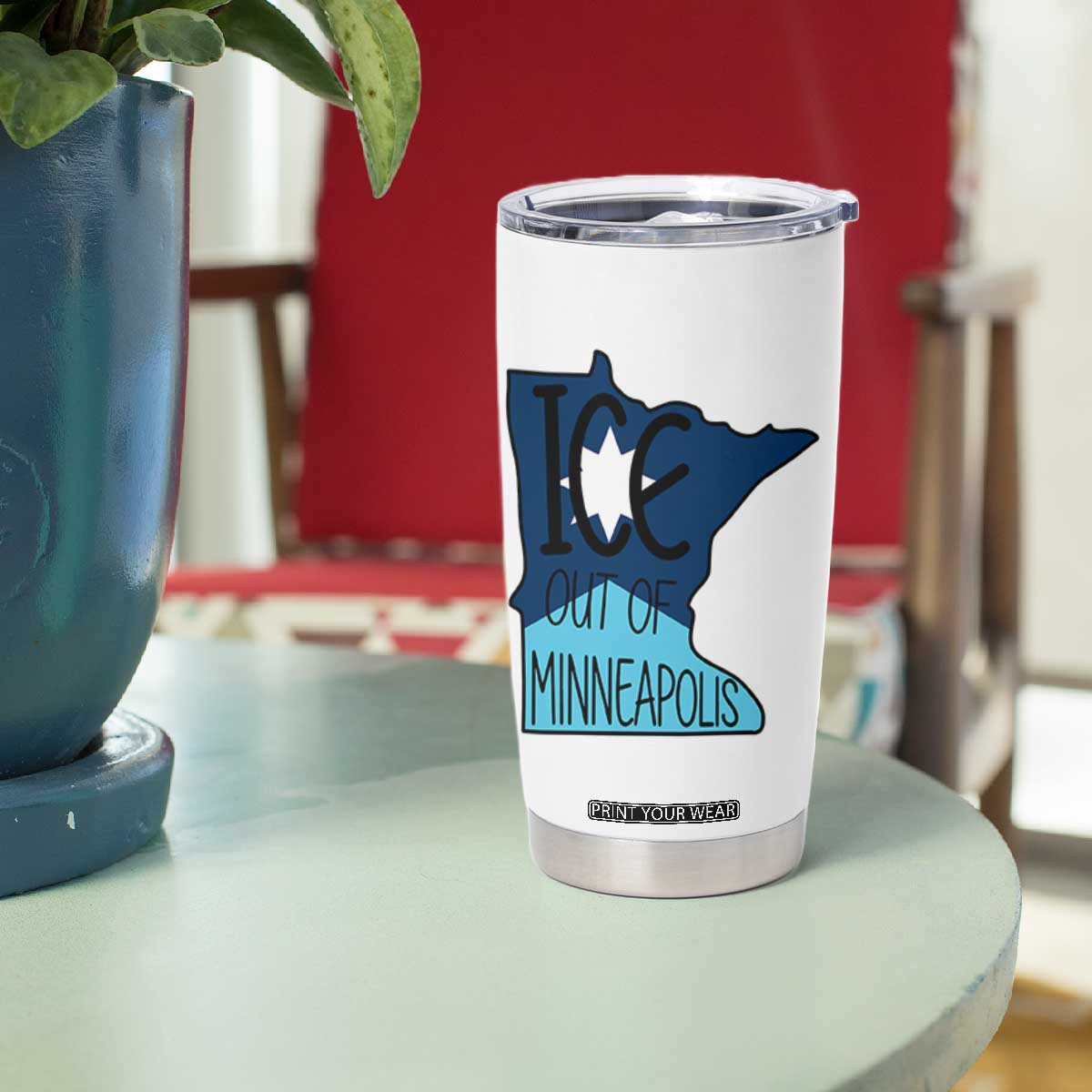 Ice Out Of Minneapolis Tumbler Cup Minnesota Community Support Gift TS12 Print Your Wear