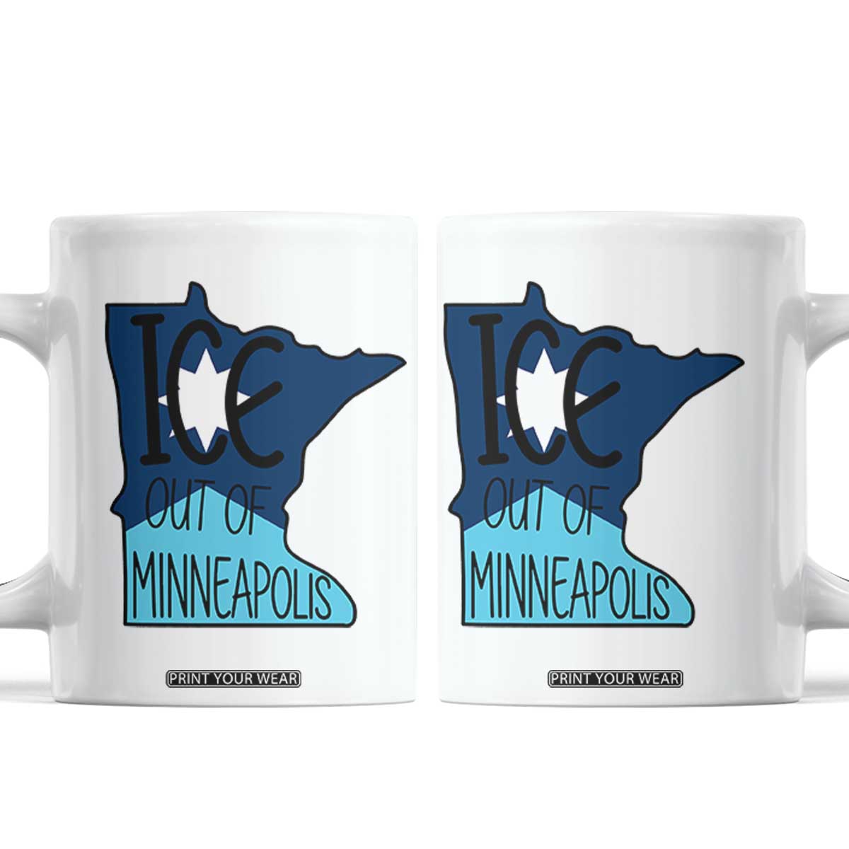 Ice Out Of Minneapolis Coffee Mug Minnesota Community Support Gift TS12 White Print Your Wear