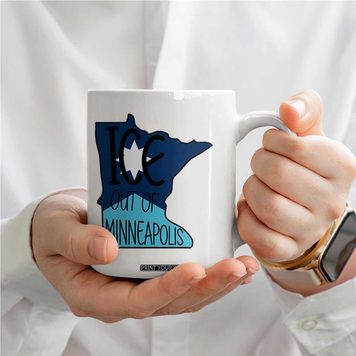 Ice Out Of Minneapolis Coffee Mug Minnesota Community Support Gift TS12 Print Your Wear