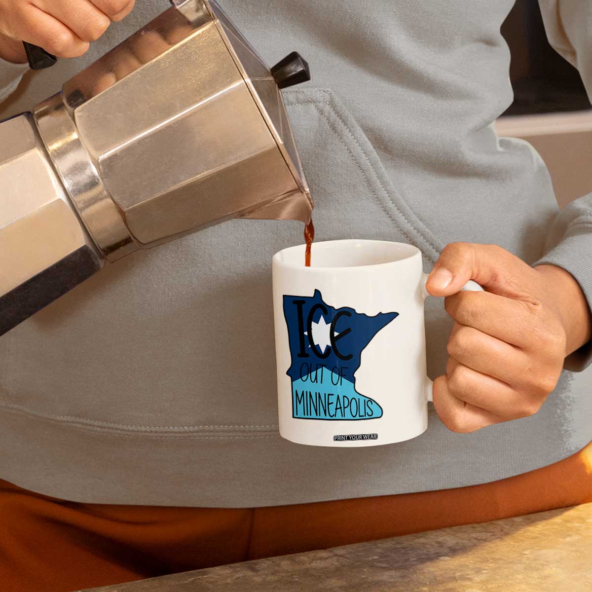 Ice Out Of Minneapolis Coffee Mug Minnesota Community Support Gift TS12 Print Your Wear