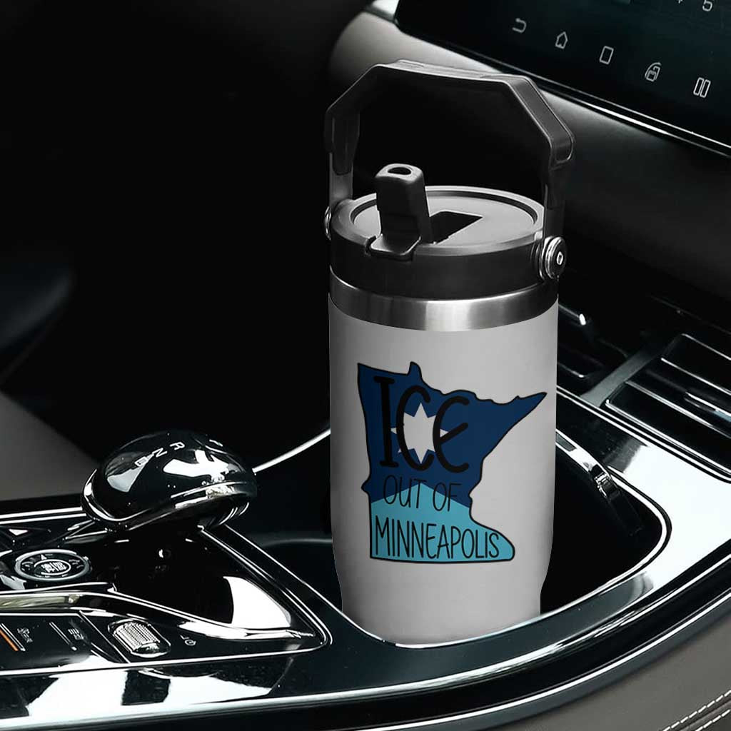 Ice Out Of Minneapolis Flip Straw Tumbler Minnesota Community Support Gift TS12 Print Your Wear