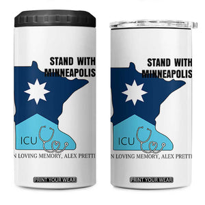 Stand With Minneapolis 4 in 1 Can Cooler Tumbler In Loving Memory Of Alex TS12 One Size: 16 oz White Print Your Wear