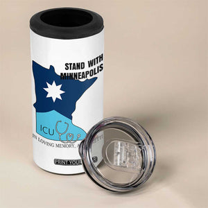 Stand With Minneapolis 4 in 1 Can Cooler Tumbler In Loving Memory Of Alex TS12 Print Your Wear