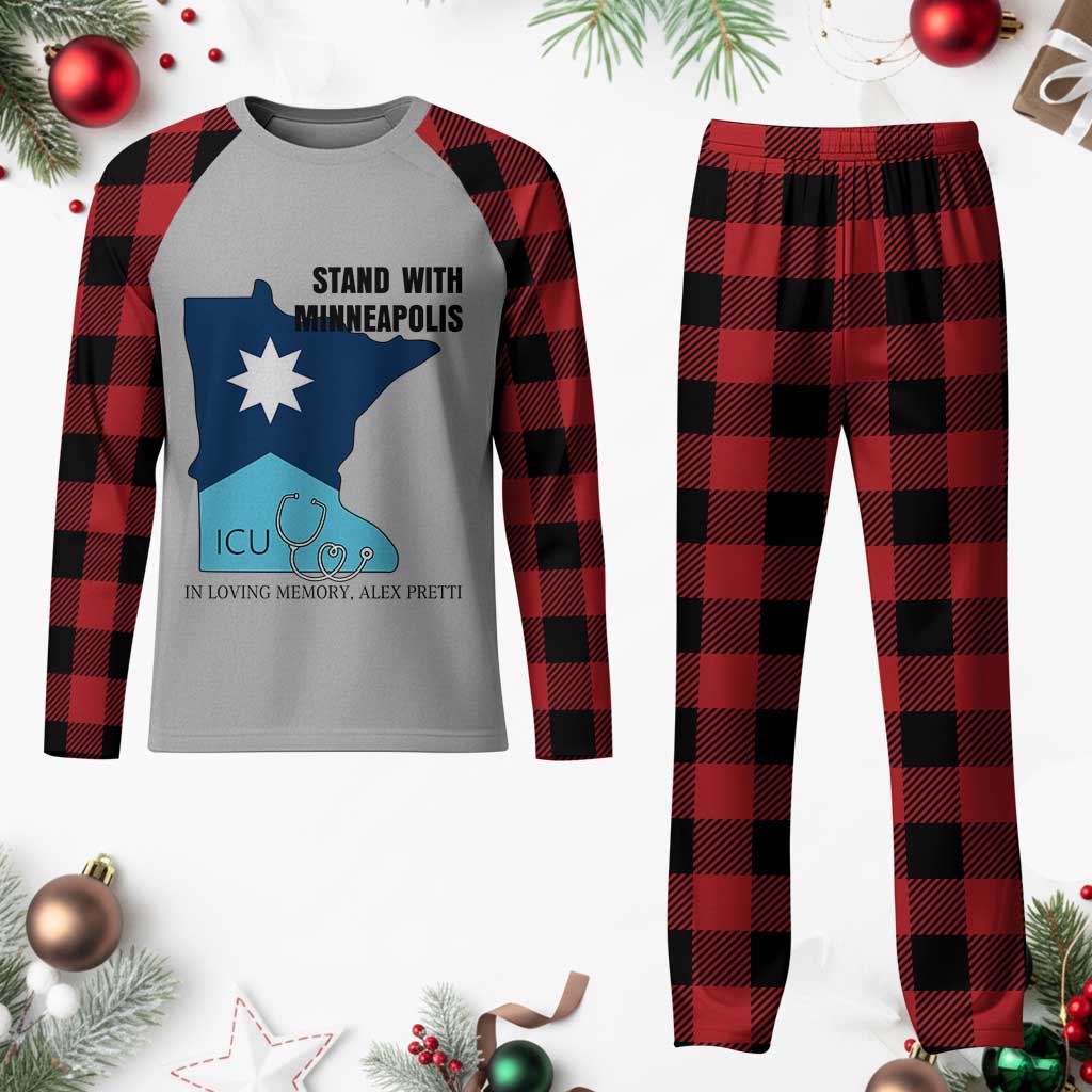 Stand With Minneapolis Plaid Pajama Set In Loving Memory Of Alex TS12 Buffalo Plaid Print Your Wear