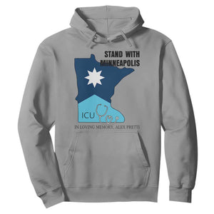 Stand With Minneapolis Hoodie In Loving Memory Of Alex TS12 Sport Gray Print Your Wear