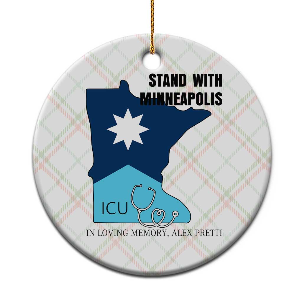 Stand With Minneapolis Ceramic Ornament In Loving Memory Of Alex TS12 1pc Christmas Plaid Print Your Wear