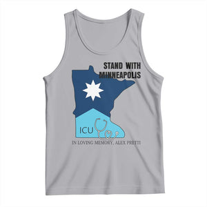 Stand With Minneapolis Tank Top In Loving Memory Of Alex TS12 Athletic Heather Print Your Wear