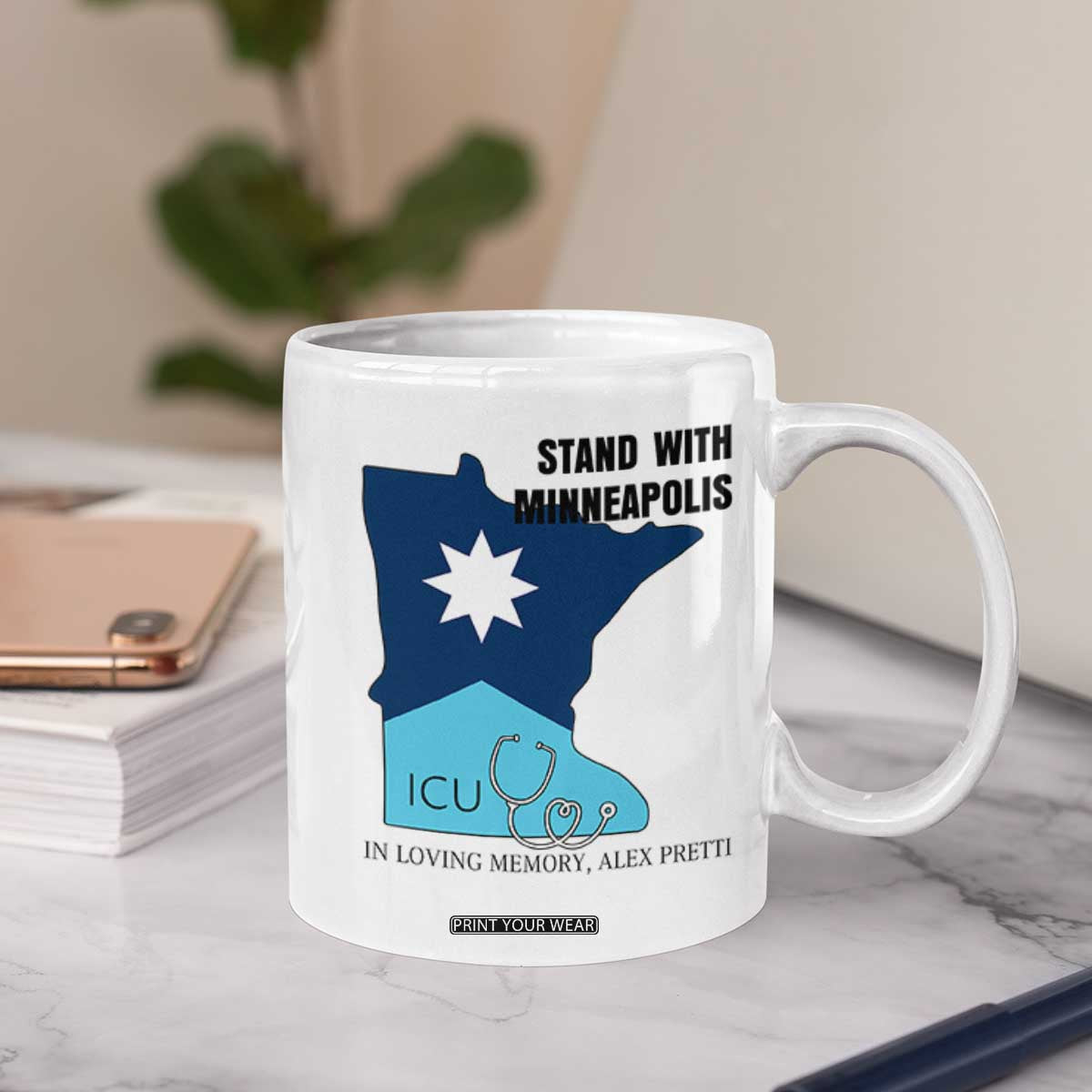 Stand With Minneapolis Coffee Mug In Loving Memory Of Alex TS12 Print Your Wear
